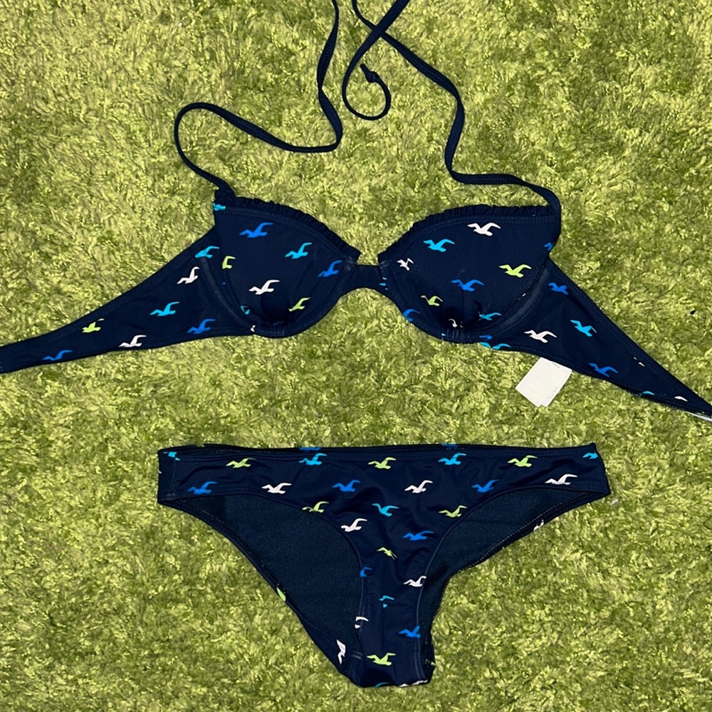 Hollister Logo Print Bikini